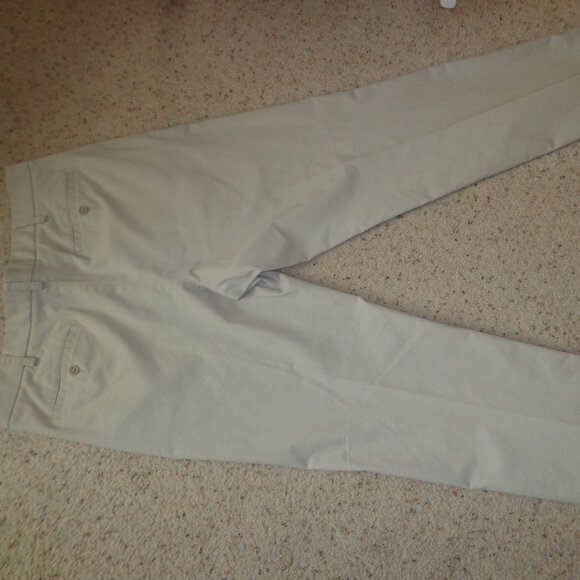 New Croft & Barrow Classic Fit Men's Pants 36X32 Light Khaki Tan Zip/Button - Picture 7 of 11